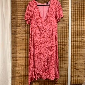 Ruffle wrap dress